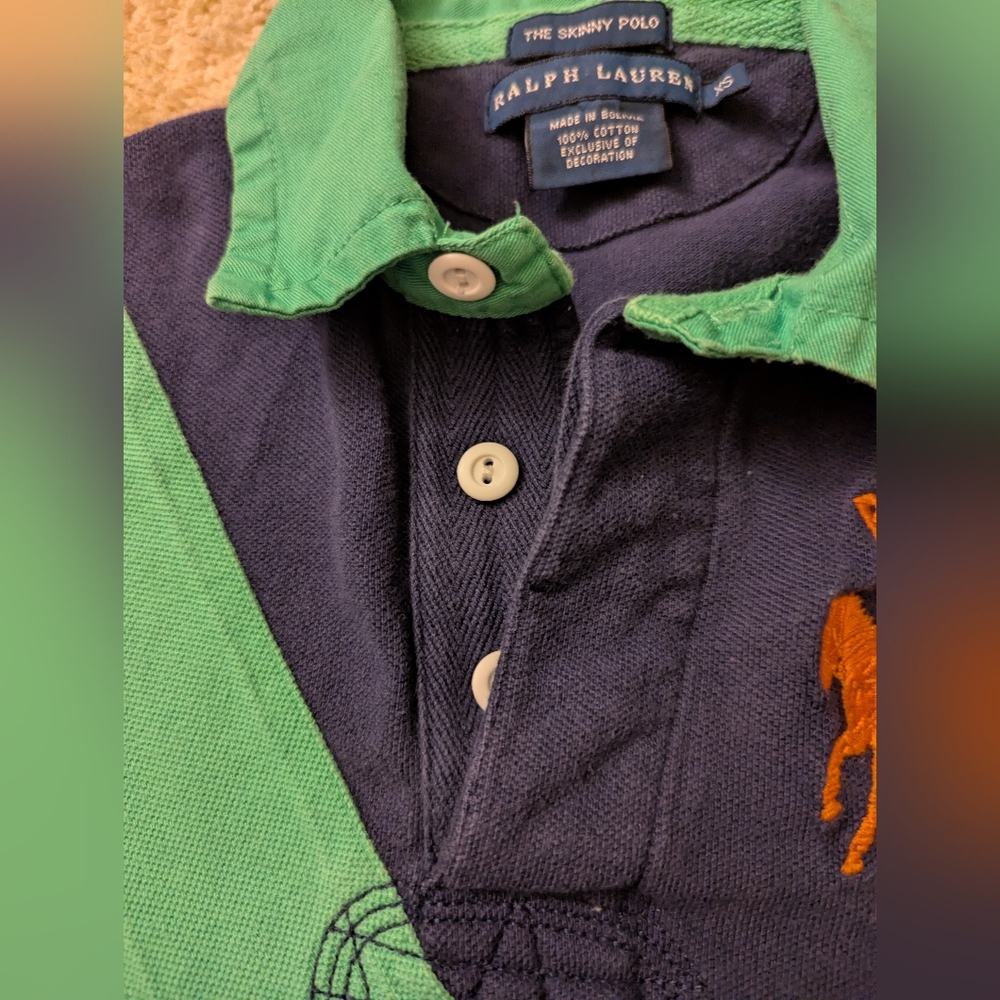 Ralph Lauren Women's Navy Polo Shirt Size XS - Picture 6 of 9